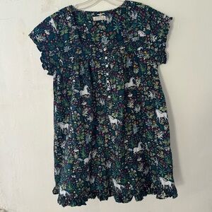 Printfresh Unicorn Garden Pintuck Nightgown - Size M